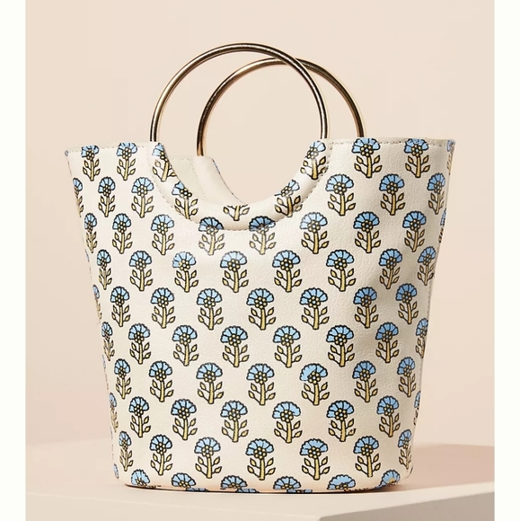 Anthropologie Handbags - Anthropologie Llani Hailey Crossbody Bag - ivory/sky